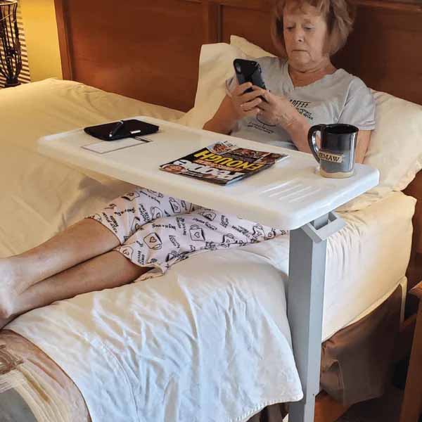 Carex Overbed Table With Wheels6 Carex Overbed Table With Wheels6