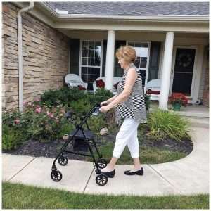 Carex Step 'N Rest Rolling Walker - Image 10