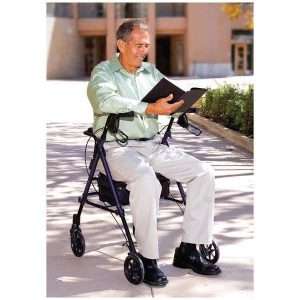 Carex Step 'N Rest Rolling Walker - Image 9