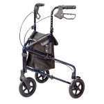 Carex Trio Rolling Walker – Lightweight Mobility Walker 3 Wheels with Storage Bag