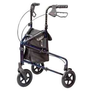 Carex Trio Rolling Walker – Lightweight Mobility Walker 3 Wheels with Storage Bag
