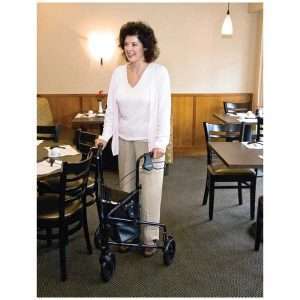 Carex Trio Rolling Walker – Lightweight Mobility Walker 3 Wheels - Image 9