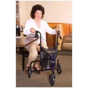 Carex Trio Rolling Walker – Lightweight Mobility Walker 3 Wheels - Image 8