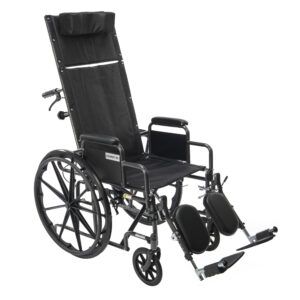 Chariot-RC recliner wheelchair with high back and full reclining support