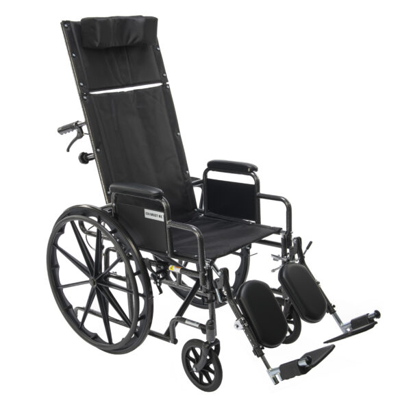 Chariot-RC recliner wheelchair with high back and full reclining support