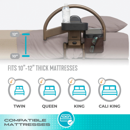 Stander Wonder Click Bed Rail for Adjustable Bed 7 Click Bed Handle for Adjustable beds 4 Click Bed Handle for Adjustable beds 4