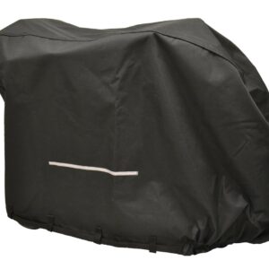 Heavy duty scooter cover for travel, shown from the side