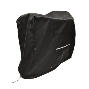 Lightweight scooter cover from Diestco, side view on a scooter