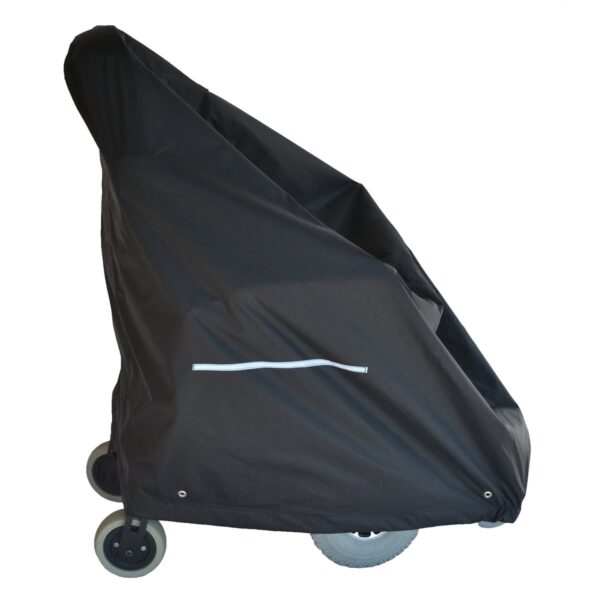 Diestco standard electric wheelchair cover over a power chair