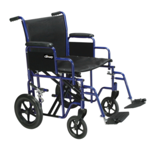 Drive transfer wheelchair with 22 inch seat and 450 lb capacity