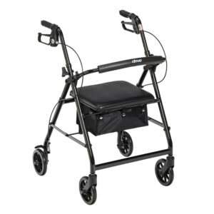 Drive Medical Aluminum Rollator, 6" Casters - Image 1
