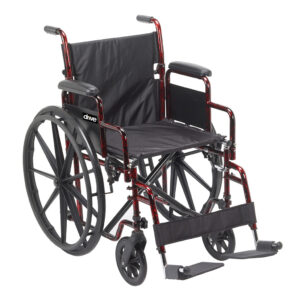 Drive Medical Rebel Wheelchair - 18" Seat,  Swing-away Footrests - Image 1