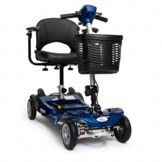 EV Rider Nomad Portable Electric Scooter for Seniors – Lightweight 4-Wheel Travel Scooter 5 EV Rider Nomad 4 wheel scooter color blue EV Rider Nomad 4 wheel scooter color blue