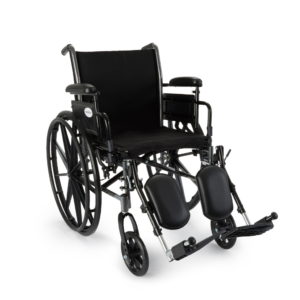 McKesson Lightweight Wheelchair – Dual Axle Hospital Wheelchair with Elevating Legrests & Flip-Back Arms 8 McKesson Lightweight Wheelchair – Dual Axle Hospital Wheelchair with Elevating Legrests & Flip-Back Arms - Image 2