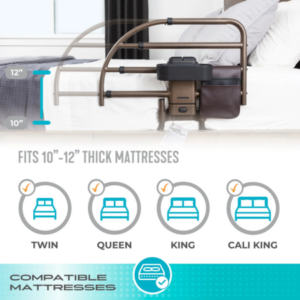 Stander Click Extendable Bed Rail for Seniors & Adjustable Beds 13 Stander Click Extendable Bed Rail for Seniors & Adjustable Beds - Image 5
