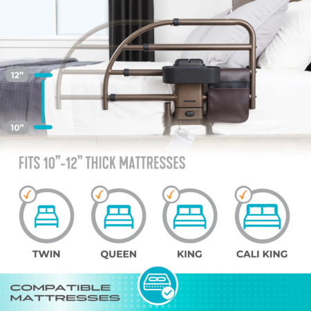 Stander Click Extendable Bed Rail for Seniors & Adjustable Beds 4 Extendable bed rail 4 Extendable bed rail 4