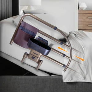 Stander Click Extendable Bed Rail for Seniors & Adjustable Beds 9 Bed rail for seniors with extendable safety rail, EZ Click removable handle, organizer pouch, and adjustable bed compatibility for safer nighttime fall prevention