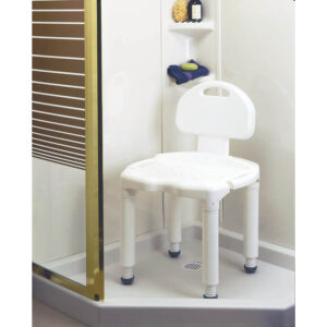 Carex Universal Shower Seat for Elderly with Back - Image 3
