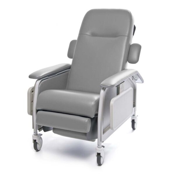 Lumex FR577RG recliner chair with tray and wheels for clinical patient care