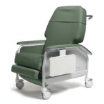Motorized leather recliner bariatric geri chair for patient comfort