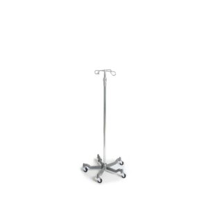 Lumex Five-Leg IV Pole with Adjustable Height & Stable Base – Medical Grade Infusion Stand 8 Lumex Five-Leg IV Pole with Adjustable Height & Stable Base – Medical Grade Infusion Stand - Image 2