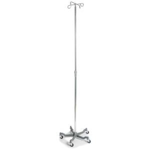 Lumex Five-Leg IV Pole with Adjustable Height & Stable Base – Medical Grade Infusion Stand 7 Lumex Five-Leg IV Pole with Adjustable Height & Stable Base – Medical Grade Infusion Stand - Image 1