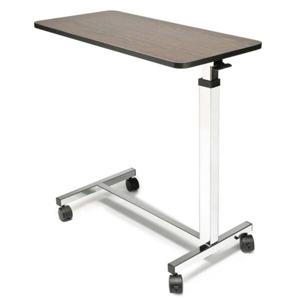 Lumex Economy Non-Tilt Overbed Table – Adjustable Height, Durable Composite Top, Smooth-Rolling Casters 2 GF890 2 GF890 2