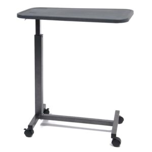 Lumex Non-Tilt Composite Overbed Table – Adjustable Height, Easy-Clean Surface, Hospital & Home Use - Image 2