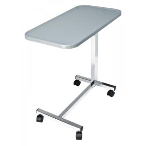 Lumex Non-Tilt Composite Overbed Table – Adjustable Height, Easy-Clean Surface, Hospital & Home Use - Image 3