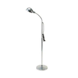 Grafco 1697-1 Gooseneck Exam Lamp – 12" Flexible Gooseneck, Chrome Pharmacy Shade, Weighted Steel Base, 34.5" to 53.5" Height