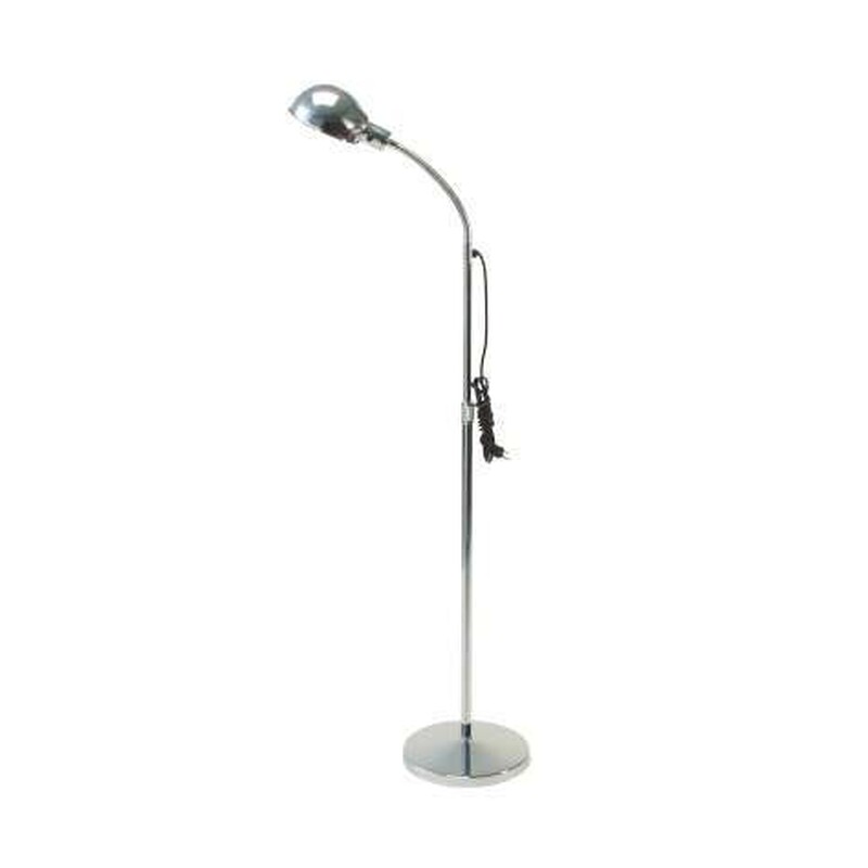 Grafco 1697-1 Gooseneck Exam Lamp – 12" Flexible Gooseneck, Chrome Pharmacy Shade, Weighted Steel Base, 34.5" to 53.5" Height