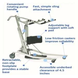 Invacare Get-U-Up Hydraulic Sit to Stand Assist – Safe and Versatile Stand Support - Image 2