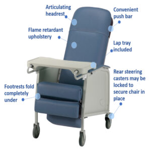 Invacare Traditional Three-Position Recliner – Gerry Chair - Image 3