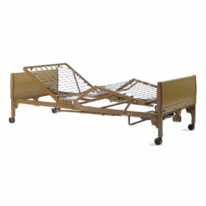 Invacare Full-Electric Medical Adjustable Bed with ergonomic controls and washable panels
