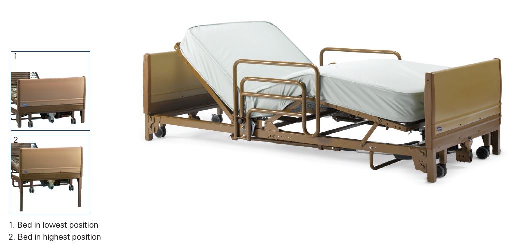 Invacare IVC Full Electric Low Homecare Bed d Invacare IVC Full Electric Low Homecare Bed d