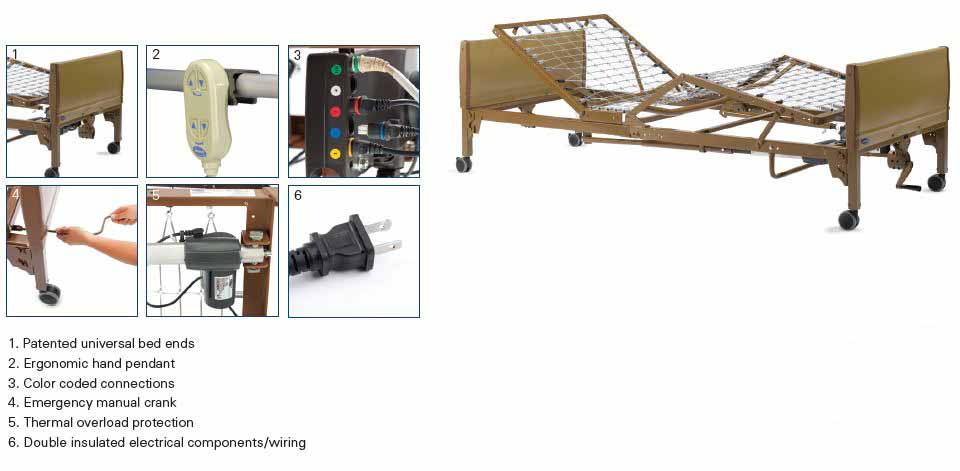 Invacare IVC Semi Electric Homecare Bed d Invacare IVC Semi Electric Homecare Bed d