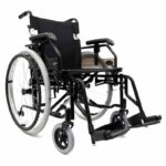 Ultra Lightweight LT-K5 Wheelchair with Adjustable Armrests and Swing-Away Footrests