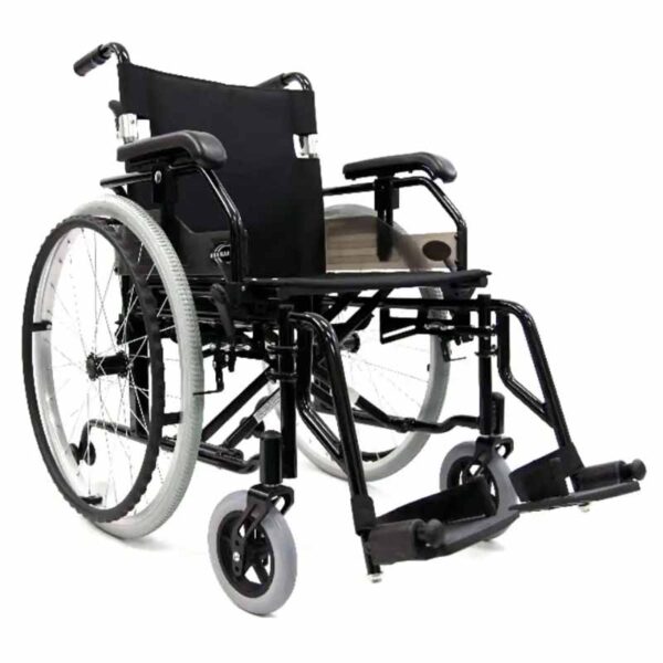 Ultra Lightweight LT-K5 Wheelchair with Adjustable Armrests and Swing-Away Footrests