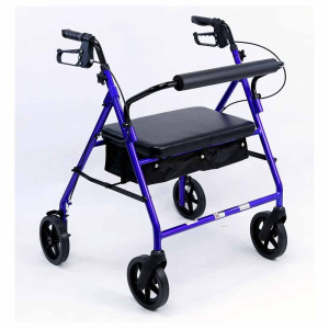 Karman R-4800 Heavy Duty Rollator with 400 lb Capacity and Wide Seat