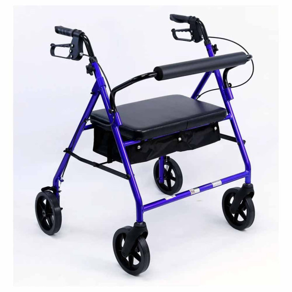 Karman R-4800 Heavy Duty Rollator with 400 lb Capacity and Wide Seat