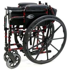 Karman LT-770Q Red Light Foldable Wheelchair - Image 5