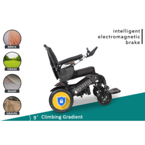 ComfyGO MAJESTIC 440 HD PLUS Heavy Duty Electric Wheelchair – 440 lb Capacity Folding Bariatric Power Wheelchair - Image 8