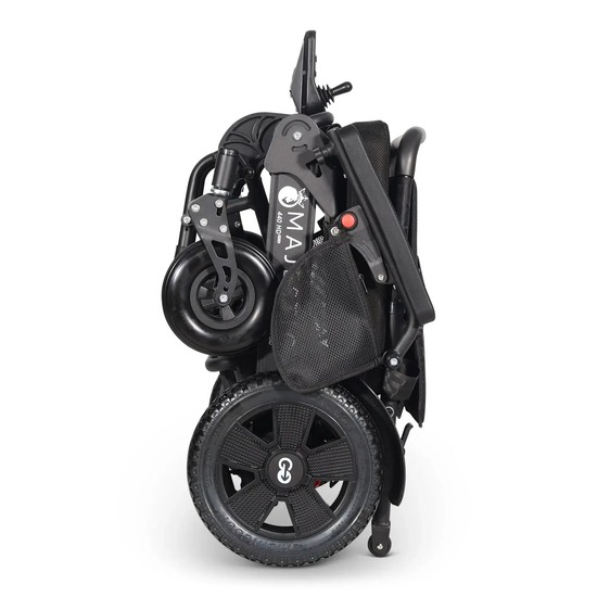MAJESTIC 440 HD PLUS heavy duty electric wheelchair folded right MAJESTIC 440 HD PLUS heavy duty electric wheelchair folded right