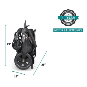 ComfyGO MAJESTIC 440 HD PLUS Heavy Duty Electric Wheelchair – 440 lb Capacity Folding Bariatric Power Wheelchair - Image 6