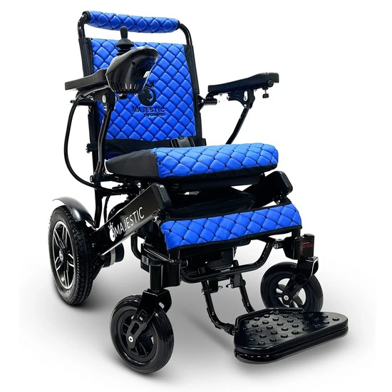 MAJESTIC IQ 8000 Folding Electric Wheelchair Blue MAJESTIC IQ 8000 Folding Electric Wheelchair Blue