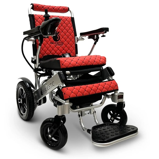 MAJESTIC IQ 8000 Folding Electric Wheelchair Red MAJESTIC IQ 8000 Folding Electric Wheelchair Red