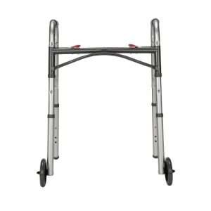 McKesson Folding Walker Adjustable Height Aluminum Frame 350 lbs. Weight Capacity 25 to 32-1/4 Inch Height - Image 1