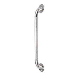 Drive Medical Wall Grab Bar Chrome Finish Knurled Steel - Image 1