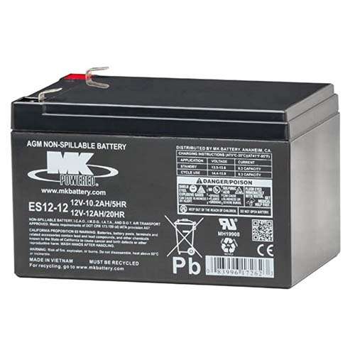 EV Rider 2 Batteries for Transport (SLA) 12 Ah - Sold As Pair