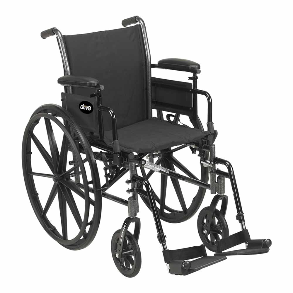 McKesson Cruiser 3 Wheelchair with Dual Axle - Lightweight and Durable Mobility Solution